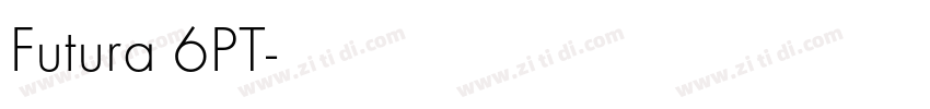 Futura 6PT字体转换